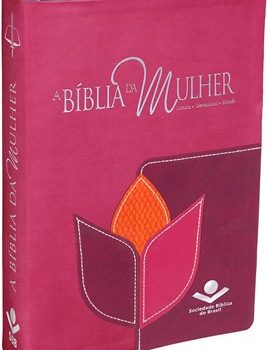 Bíblia de Estudo da Mulher Leitura Devocional RC - Luxo Flor Grande