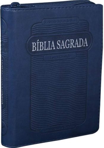 Bíblia L.Grande Zipper ARC (Azul)