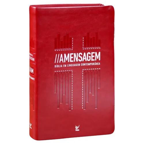 A Bíblia A Mensagem - Letra Gigante | Capa Luxo Vermelha