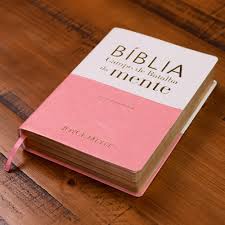 Bíblia Campo de Batalha da Mente | NVA | Letra Normal | Capa Luxo Branco e Rosa