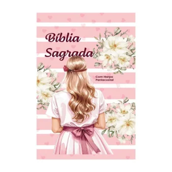 Bíblia RC Com Harpa Pentecostal - Letra Gigante - Capa Dura Rosa