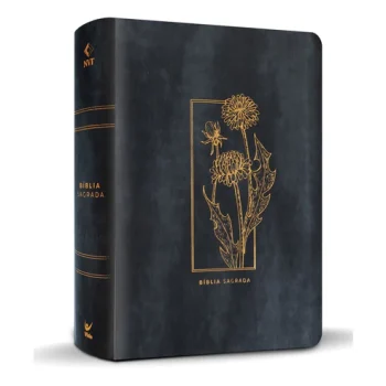 Bíblia Mulheres | Viviane Martinello | NVT | Espaço Para Anotações | Capa Luxo Floral Grafite