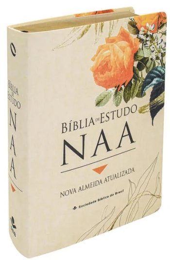 Bíblia de Estudo NAA-  capa lírica em tecido