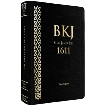 Bíblia King James 1611 | Letra Hipergigante | Capa Luxo Preta