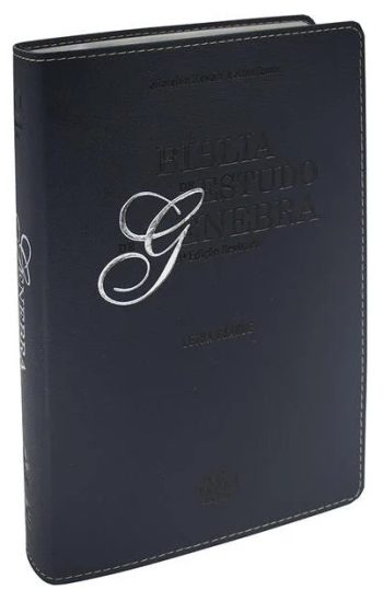 Bíblia de Estudo de Genebra - Letra Grande - Azul