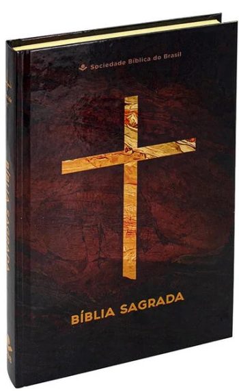 Bíblia Sagrada ARC | SBB | Capa dura ilustrada, cruz mármore