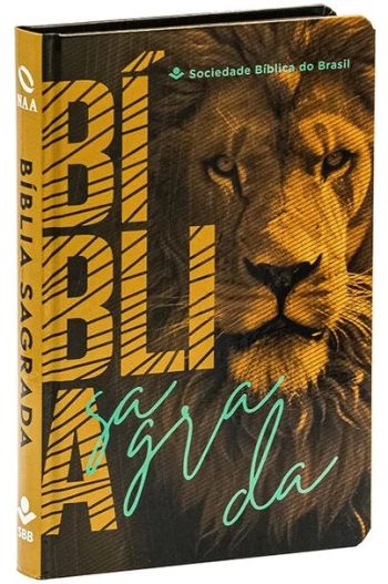 Bíblia Sagrada NAA | SBB | Capa dura ilustrada, leão laranja