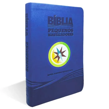 BÍBLIA PEQUENOS NAVEGADORES LUXO AZUL NAA