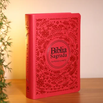 Bíblia Sagrada ARC Letra Supergigante Capa Aston Rosa