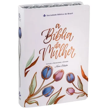 A Bíblia da Mulher Compacta NAA Capa Luxo Branca