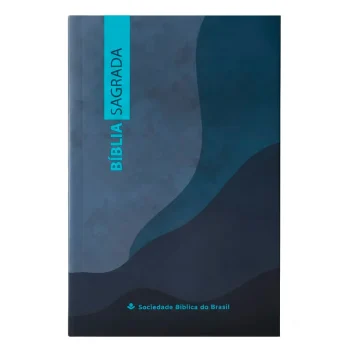 Bíblia Sagrada Montanha NAA Capa Brochura Azul
