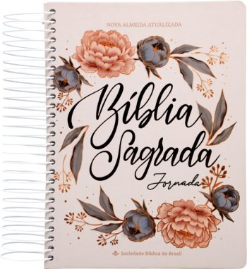BÍBLIA JORNADA MARGEM DE ANOTAÇÕES CAPA DURA FLOR NAA